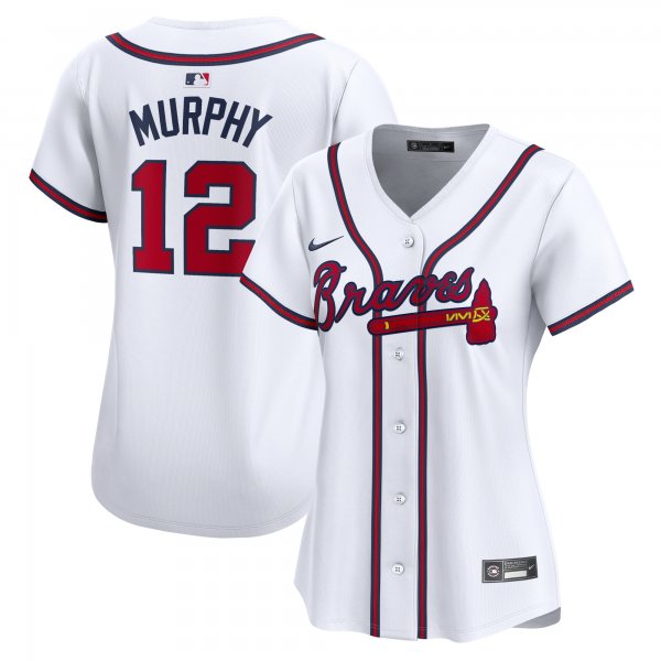 Women's Atlanta Braves Sean Murphy Nike White Home Limited Player Jersey