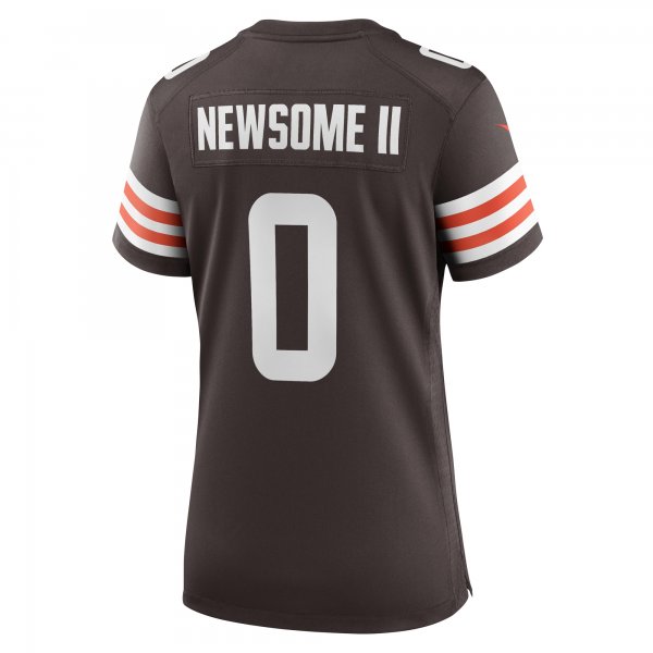 Women's Cleveland Browns Greg Newsome II Nike Brown Team Game Jersey