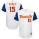 Team Venezuela #15 Salvador Perez White 2017 World Baseball Classic Stitched MLB Jersey