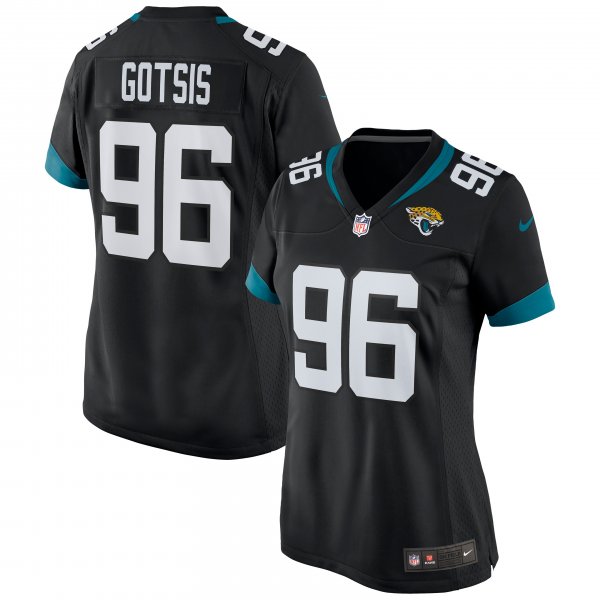 Women's Jacksonville Jaguars Adam Gotsis Nike Black Game Jersey