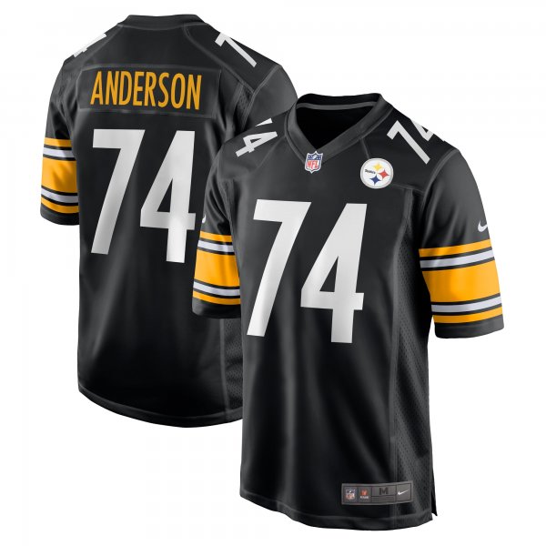 Men's Pittsburgh Steelers Spencer Anderson Nike  Black  Game Jersey