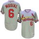 St. Louis Cardinals #6 Stan Musial Grey Flexbase Collection Cooperstown Stitched MLB Jersey