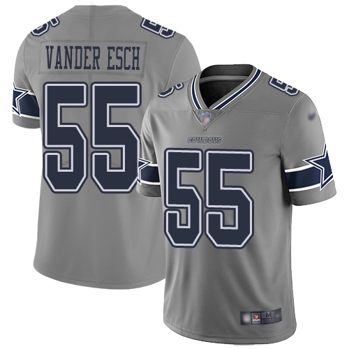 Dallas Cowboys #55 Leighton Vander Esch Gray Men's Stitched NFL Limited Inverted Legend Jersey