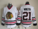 Men's Chicago Blackhawks #21 Stan Mikita White Throwback NHL Jersey