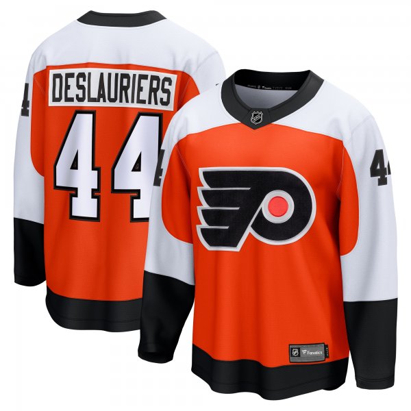 Men's Philadelphia Flyers Nicolas Deslauriers Fanatics Orange Home Breakaway Jersey