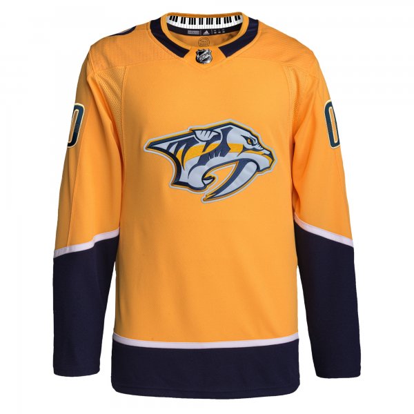 Men's Nashville Predators  adidas Gold Home  Primegreen Custom Jersey