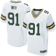 Men's Nike Green Bay Packers #91 Preston Smith Elite White Road NFL Jersey