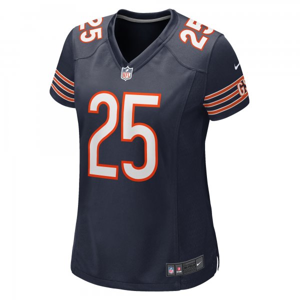 Women's Chicago Bears Darrynton Evans Nike  Navy  Game Jersey