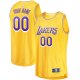 Youth Los Angeles Lakers Fanatics Gold Fast Break Custom Replica Jersey - Icon Edition