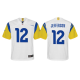 Youth Los Angeles Rams #12 Van Jefferson 2021 White Limited Modern Throwback NFL Jersey