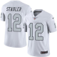 Men's Nike Las Vegas Raiders #12 Kenny Stabler White Stitched NFL Limited New Color Rush Jersey