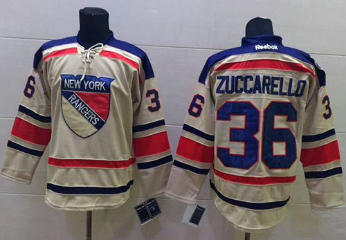 New York Rangers #36 Mats Zuccarello Cream 2012 Winter Classic Stitched NHL Jersey