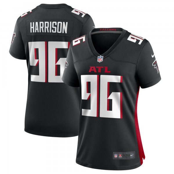 Women's Atlanta Falcons Zach Harrison Nike  Black Team Game Jersey