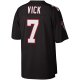 Men's Atlanta Falcons Michael Vick Mitchell & Ness Black Big & Tall 2002 Retired Player Replica Jersey