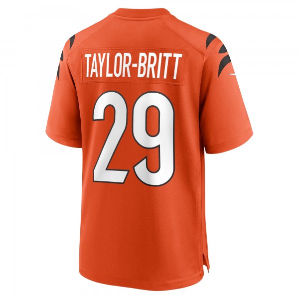 Men's Cincinnati Bengals Cam Taylor-Britt Nike  Orange Alternate Game Jersey