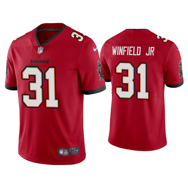 Men's #31 Antoine Winfield Jr. Tampa Bay Buccaneers Red 2020 NFL Draft Vapor Limited Jersey