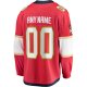 Men's Florida Panthers Fanatics Red Home Breakaway Custom Jersey