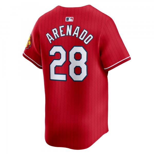 Men's St. Louis Cardinals Nolan Arenado Nike Red 2024 City Connect Limited Player Jersey