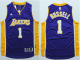 Men's Los Angeles Lakers #1 D'Angelo Russell Purple Stitched NBA Jersey