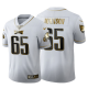 Philadelphia Eagles Lane Johnson #65 White 100th Season Vapor Limited Golden Edition Jersey