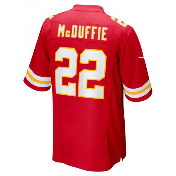 Men's Kansas City Chiefs Trent McDuffie Nike Red Super Bowl LVIII Game Jersey