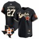 Men's Houston Astros #27 Jose Altuve Cactus Jack Stitched Limited Cool Base Black Jersey