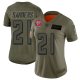 Women's Atlanta Falcons #21 Deion Sanders CamoStitched NFL Limited 2019 Salute to Service Jersey