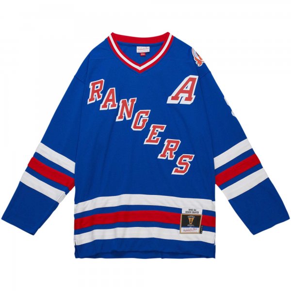 Men's New York Rangers Adam Graves Mitchell & Ness Royal  1993/94 Blue Line Player Jersey