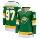 Women's Minnesota Wild #97 Kirill Kaprizov Green 2023/24 Alternate Premier Breakaway Player Jersey