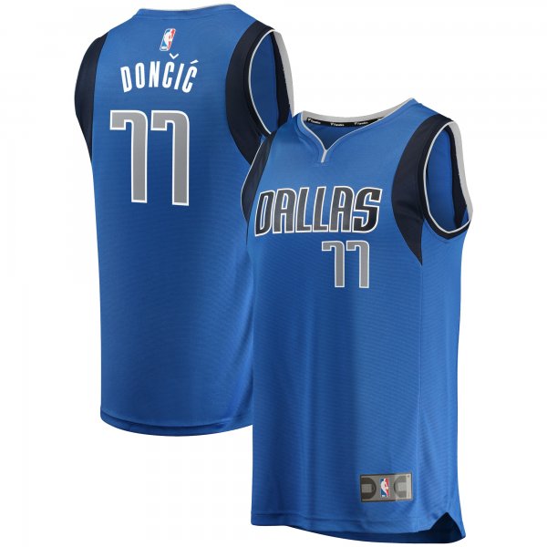 Men's Dallas Mavericks Luka Doncic Fanatics Blue Big & Tall Fast Break Player Jersey - Icon Edition