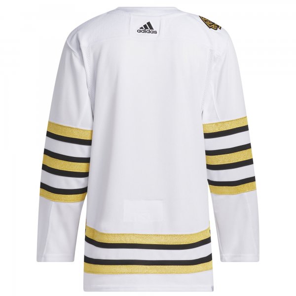 Men's Boston Bruins adidas White 100th Anniversary Primegreen Jersey