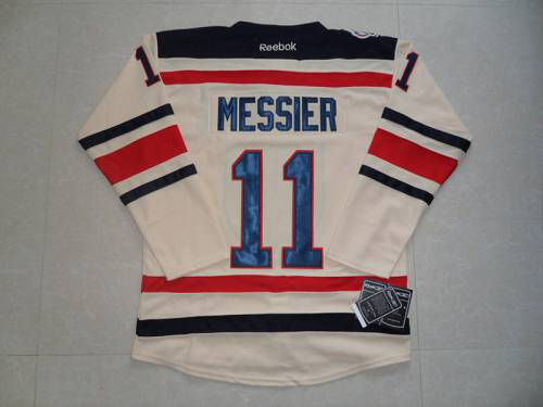 New York Rangers #11 Mark Messier Cream 2012 Winter Classic Stitched NHL Jersey