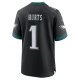 Men's Philadelphia Eagles Jalen Hurts Nike Black Alternate Game Jersey