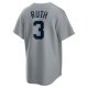 Men's New York Yankees Babe Ruth Nike Gray Road Cooperstown Collection Player Jersey