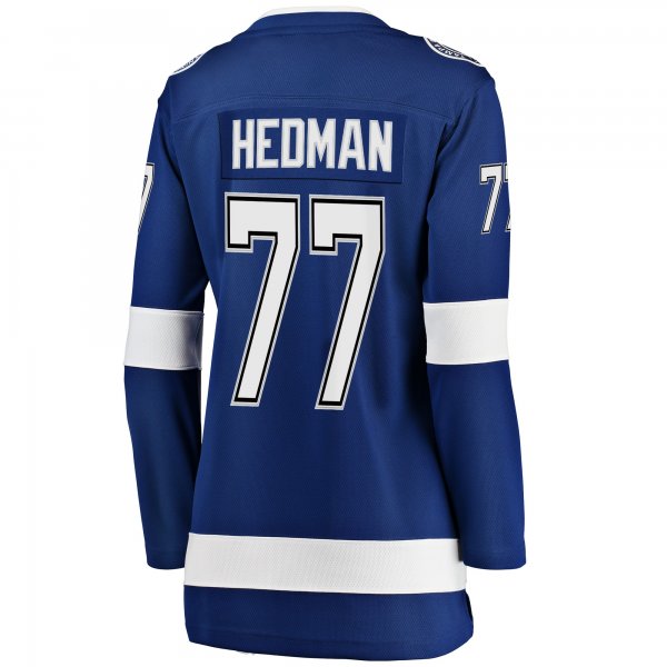 Women's Tampa Bay Lightning Victor Hedman Fanatics Blue Breakaway Player Jersey