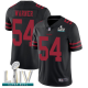 San Francisco 49ers #54 Fred Warner Black Alternate Super Bowl LIV Bound Men's Stitched NFL Vapor Untouchable Limited Jersey