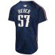 Youth Cleveland Guardians Shane Bieber Nike Navy 2024 City Connect Limited Jersey