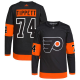 Men's Philadelphia Flyers #74 Owen Tippett Alternate Primegreen Pro Black Jersey