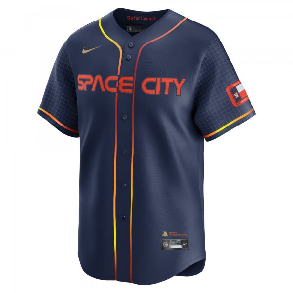 Men's Houston Astros Yordan Alvarez Nike Navy City Connect Limited Player Jersey