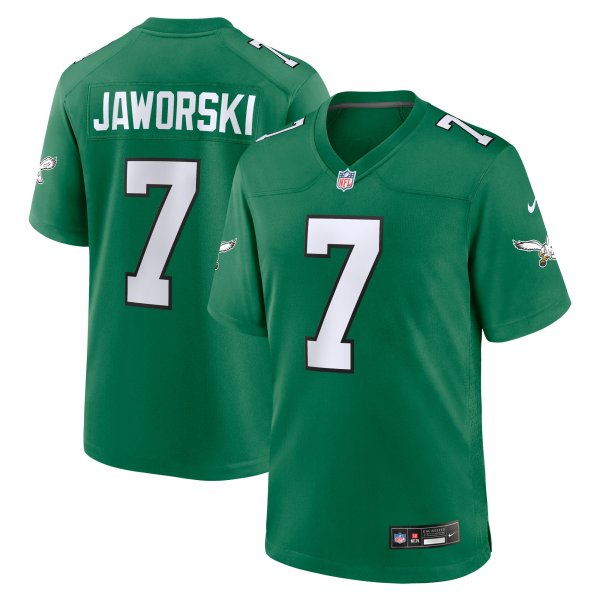 Men's Philadelphia Eagles Ron Jaworski Nike Kelly Green Alternate Game Jersey