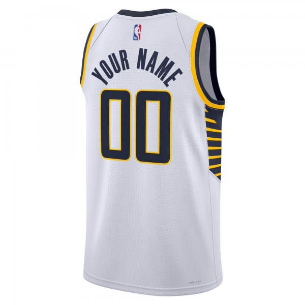 Unisex Indiana Pacers Nike White Swingman Custom Jersey - Association Edition