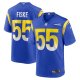 Men's Los Angeles Rams #55 Braden Fiske Nike Royal Team Game Jersey