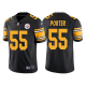 Men's Pittsburgh Steelers #55 Joey Porter Black Color Rush Limited Jersey