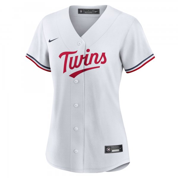 Women's Minnesota Twins Nike White Home Replica Team Logo Jersey