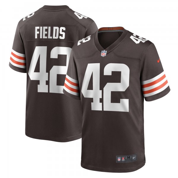 Men's Cleveland Browns Tony Fields II Nike  Brown Team Game Jersey