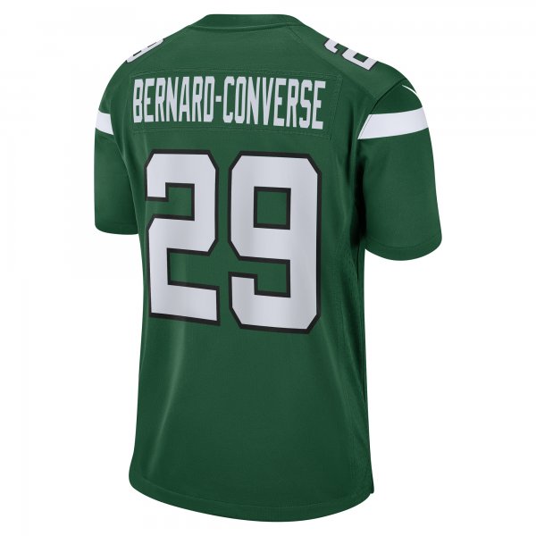 Men's New York Jets Jarrick Bernard Converse Nike Gotham Green  Game Jersey