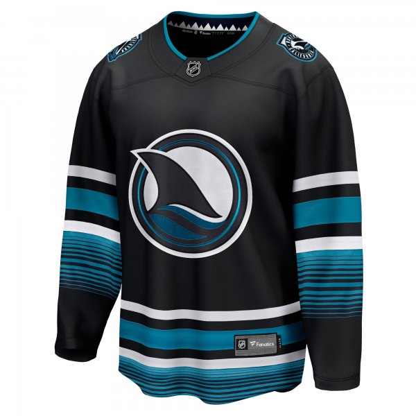 Men's San Jose Sharks Fanatics Black Alternate Premier Breakaway Jersey