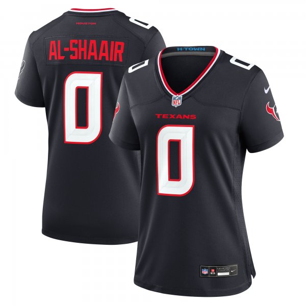 Women's Houston Texans Azeez Al-Shaair Nike  Navy Team Game Jersey