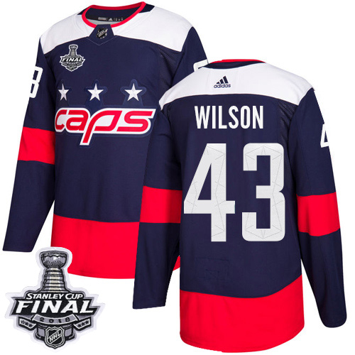 Adidas Washington Capitals #43 Tom Wilson Navy 2018 Stadium Series Stanley Cup Final Stitched NHL Jersey