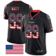 Nike Texans #99 J.J. Watt Black Men's Stitched NFL Limited Rush USA Flag Jersey